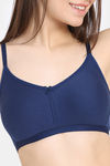 Zivame Everyday Double Layered Non Wired 3/4th Coverage T-Shirt Bra - Navy Peony — thumbnail 6